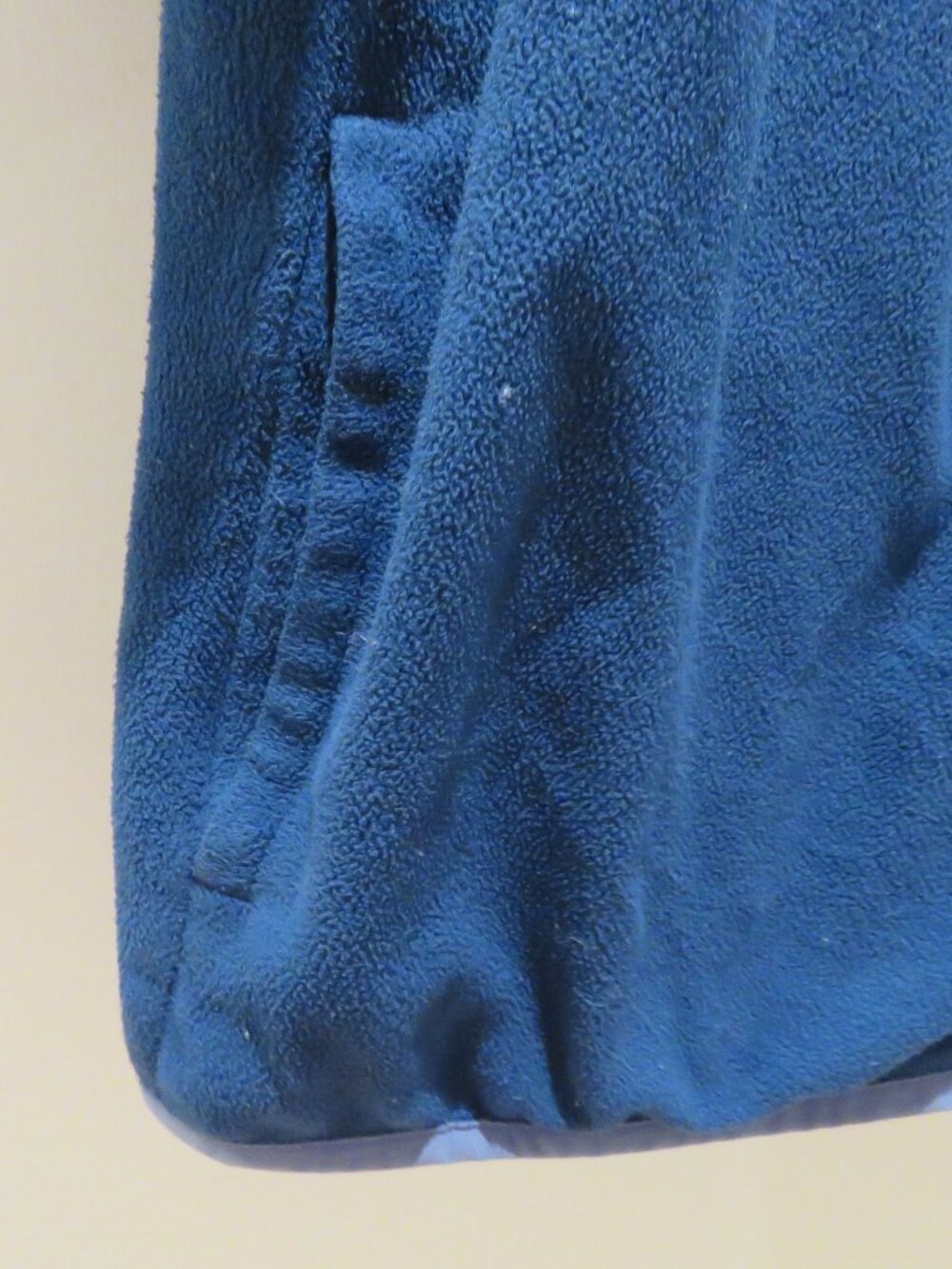 PATAGONIA Micro D Snap-T Hooded Full Zip Fleece Jacket Blue Boys Size 12 Outdoor - Picture 6 of 13